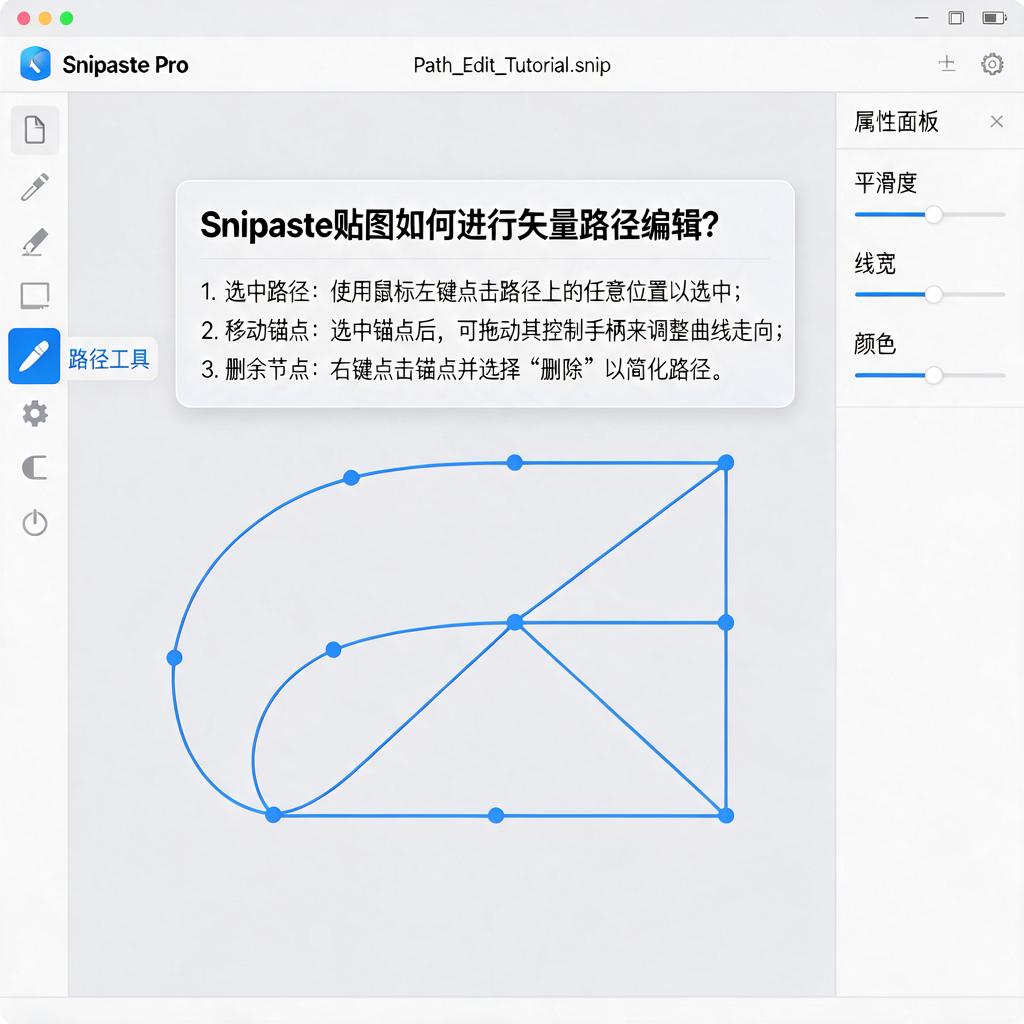 Snipaste贴图如何进行矢量路径编辑?