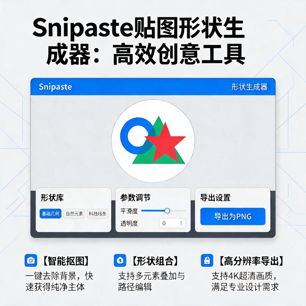 Snipaste贴图形状生成器怎么使用?有哪些功能?