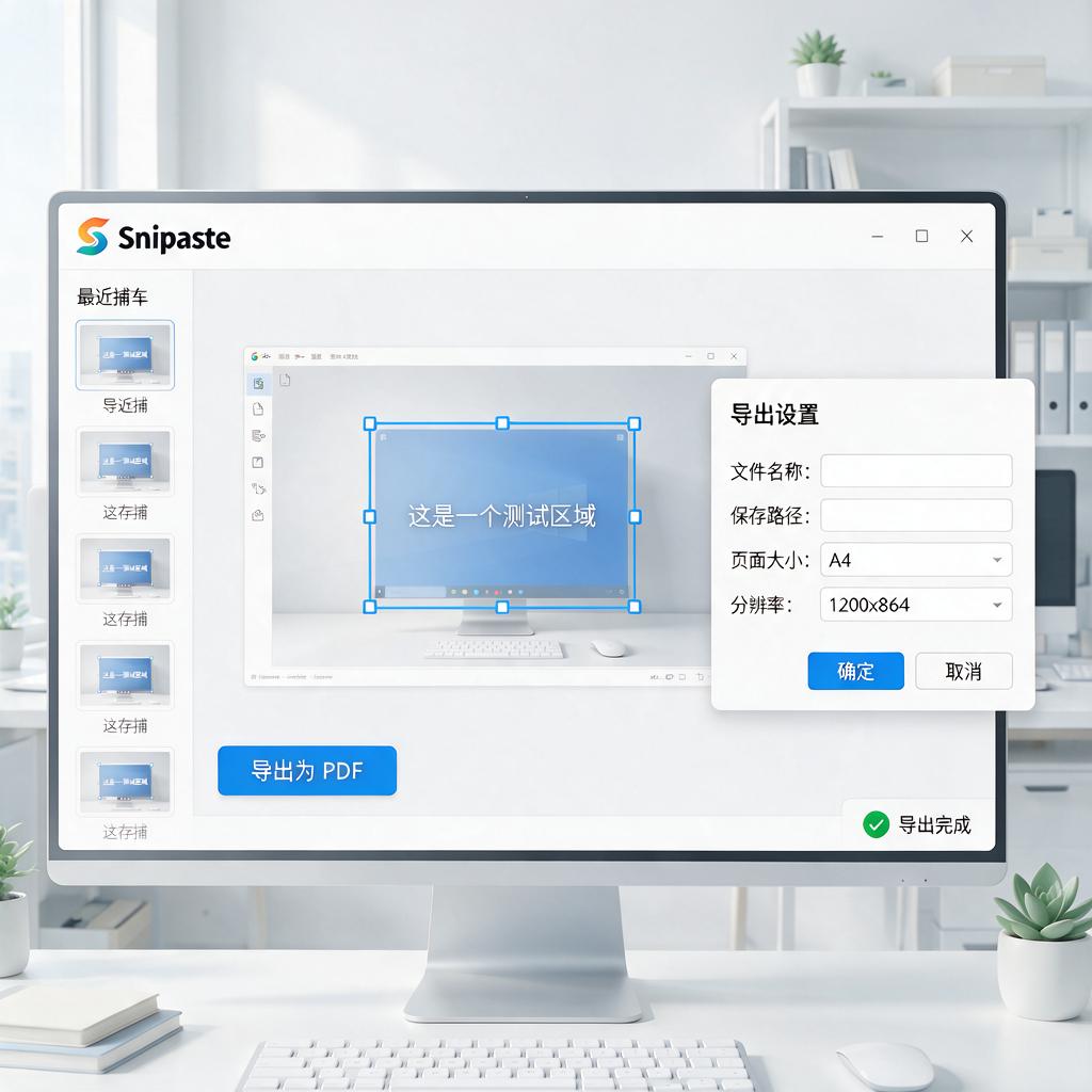 Snipaste贴图如何导出为PDF文档？