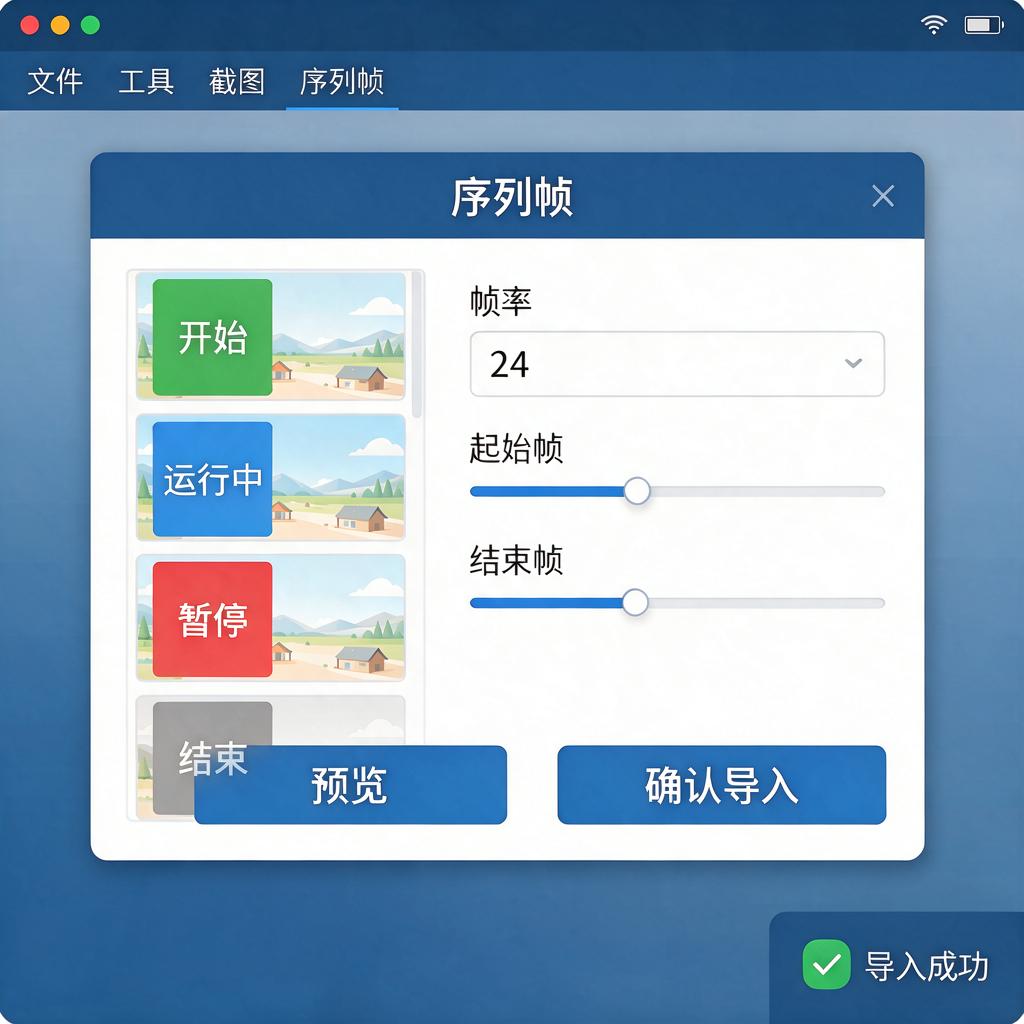 Snipaste如何成功导入贴图序列帧?