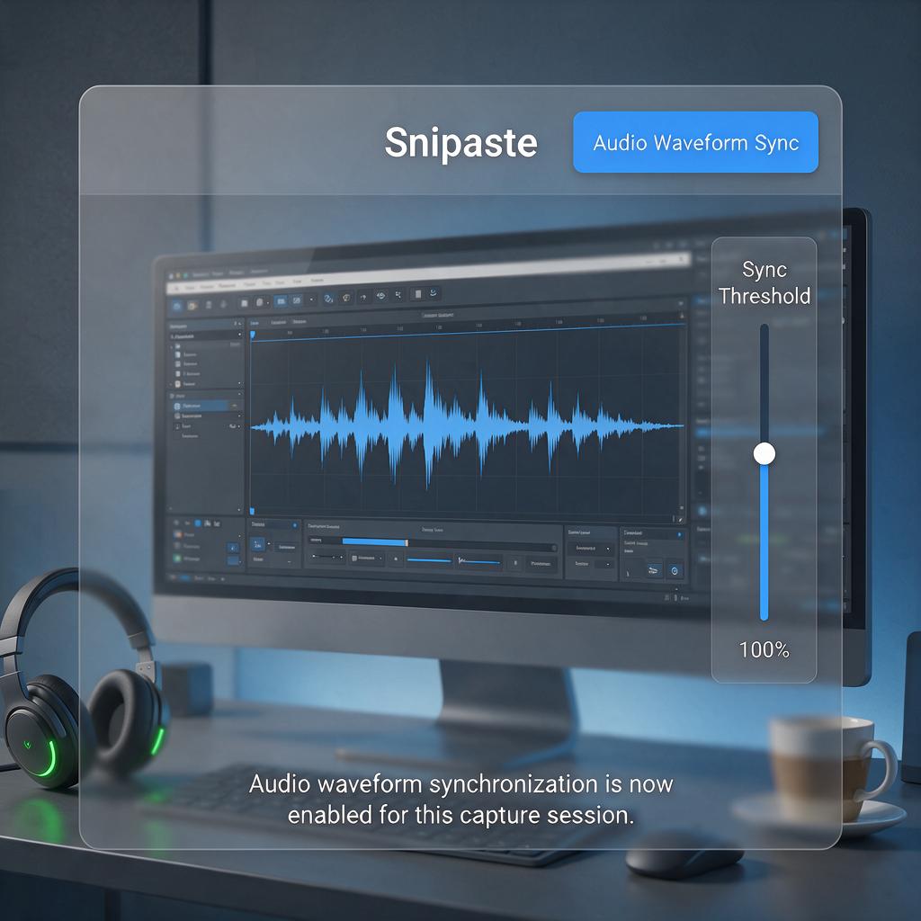 Snipaste贴图如何实现音频波形同步显示?