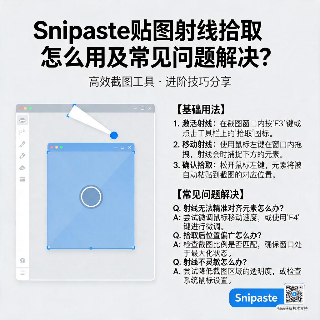 Snipaste贴图射线拾取怎么用及常见问题解决?