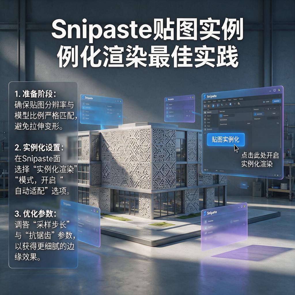 Snipaste贴图实例化渲染怎么操作效果更好?