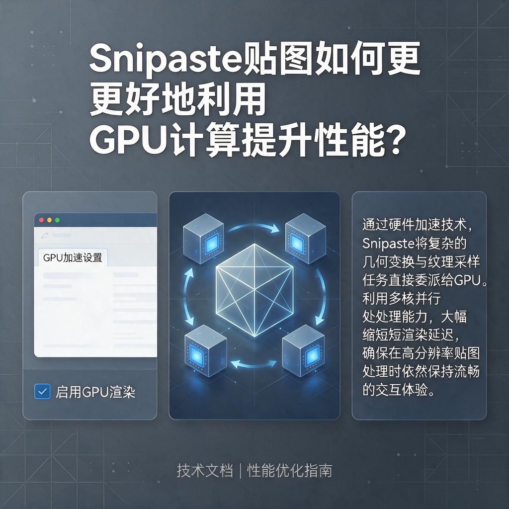 Snipaste贴图如何更好地利用GPU计算提升性能?