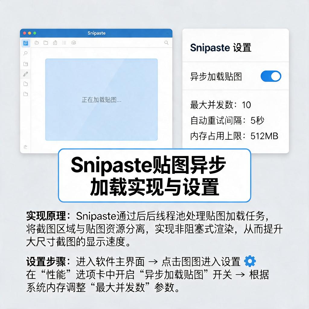 Snipaste贴图异步加载怎么实现和设置?