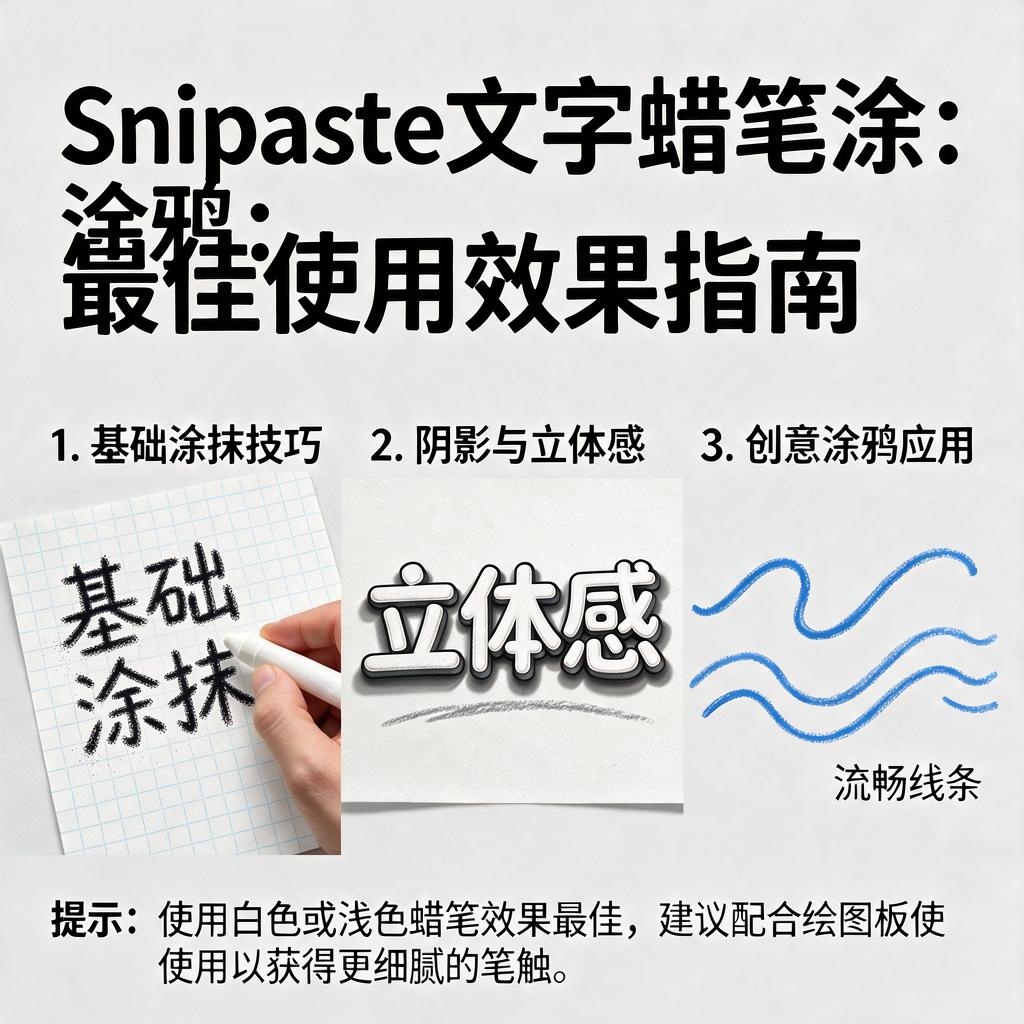 Snipaste文字蜡笔涂鸦怎么用效果最好？