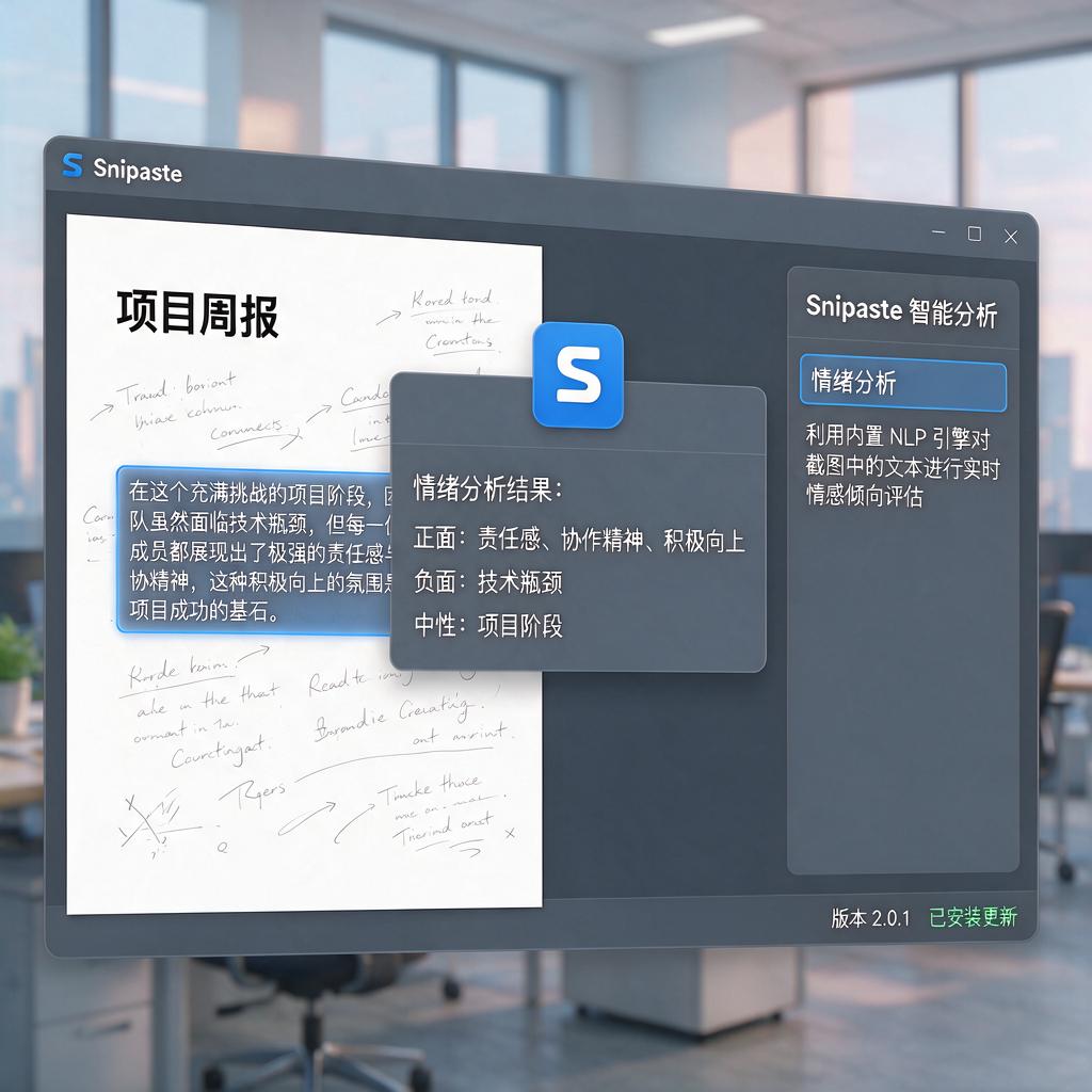 如何用Snipaste实现文字情绪分析？