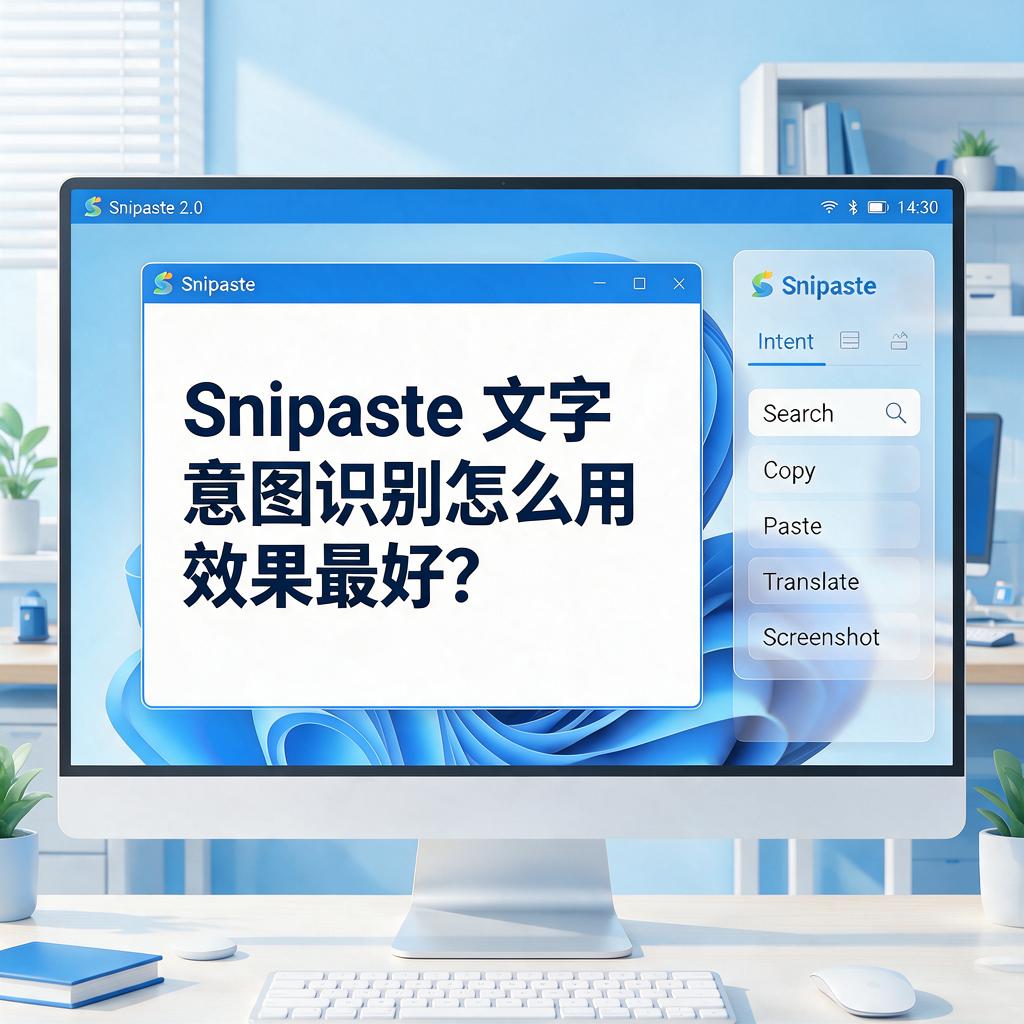Snipaste文字意图识别怎么用效果最好？