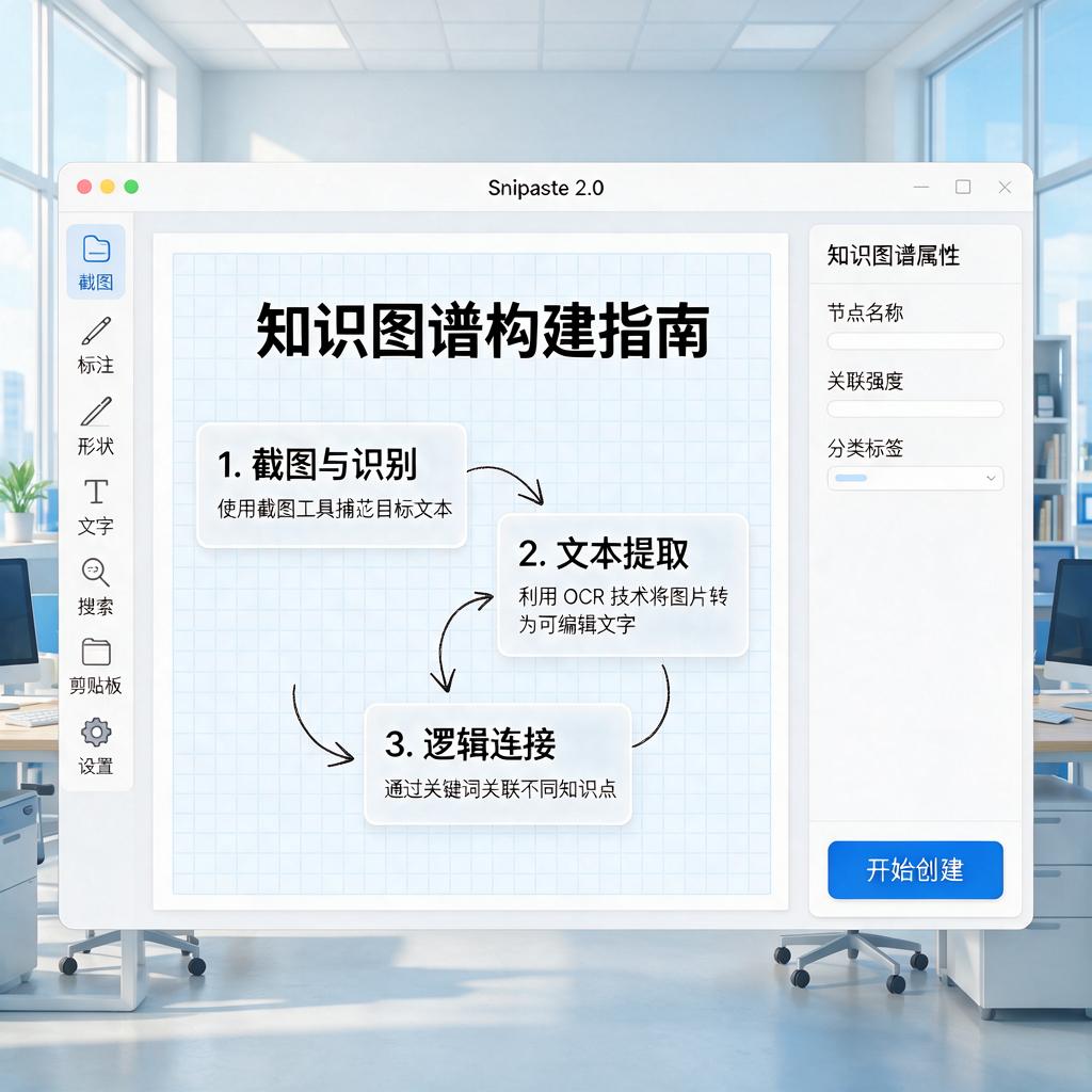 如何用Snipaste创建文字知识图谱？