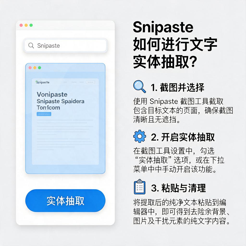 Snipaste如何进行文字实体抽取？