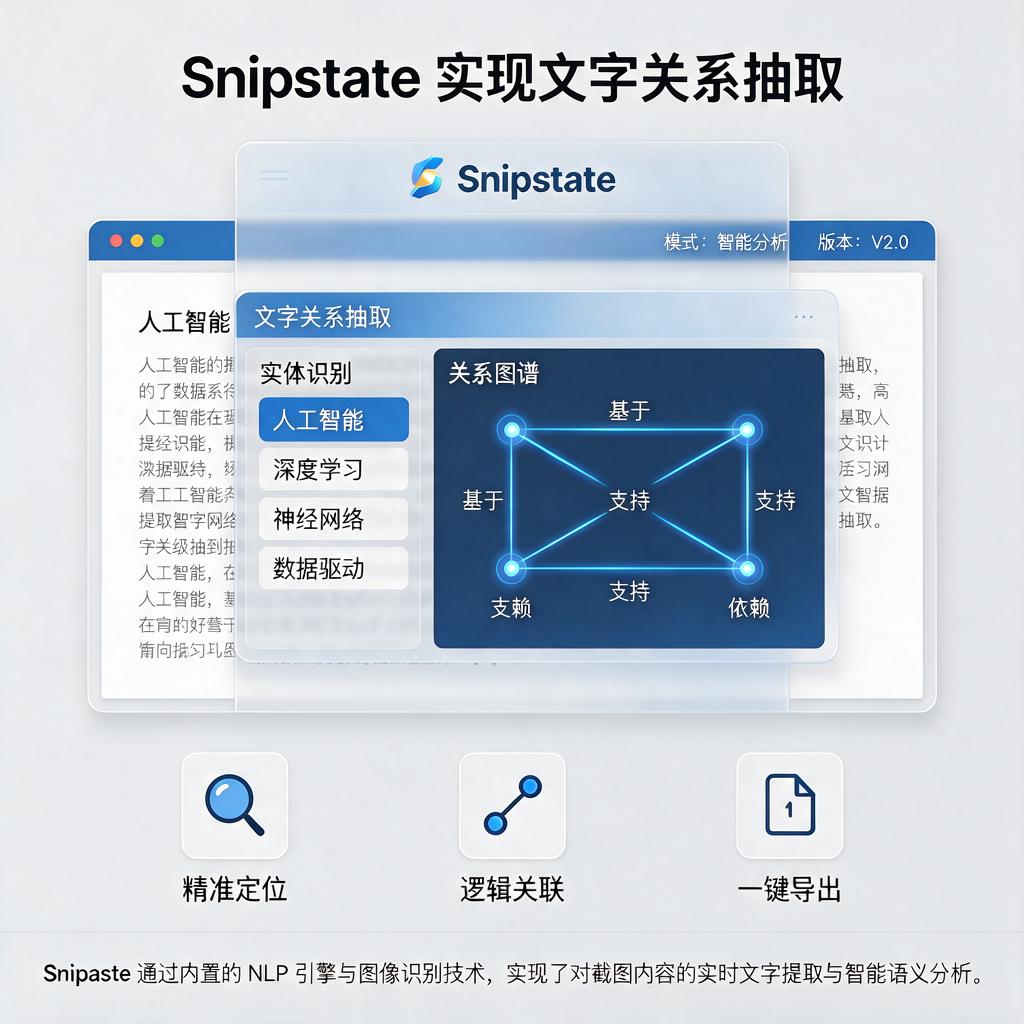 Snipaste如何实现文字关系抽取？
