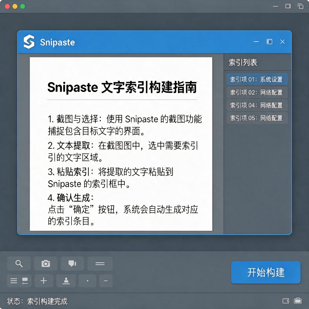 如何用Snipaste构建文字索引？
