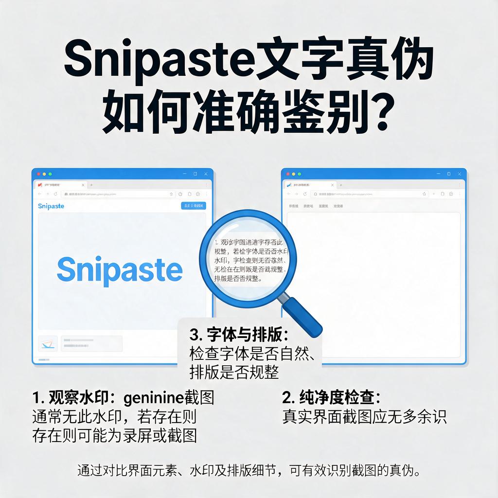 Snipaste文字真伪如何准确鉴别？