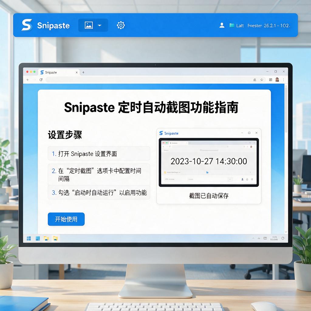 Snipaste如何实现定时自动截图功能？