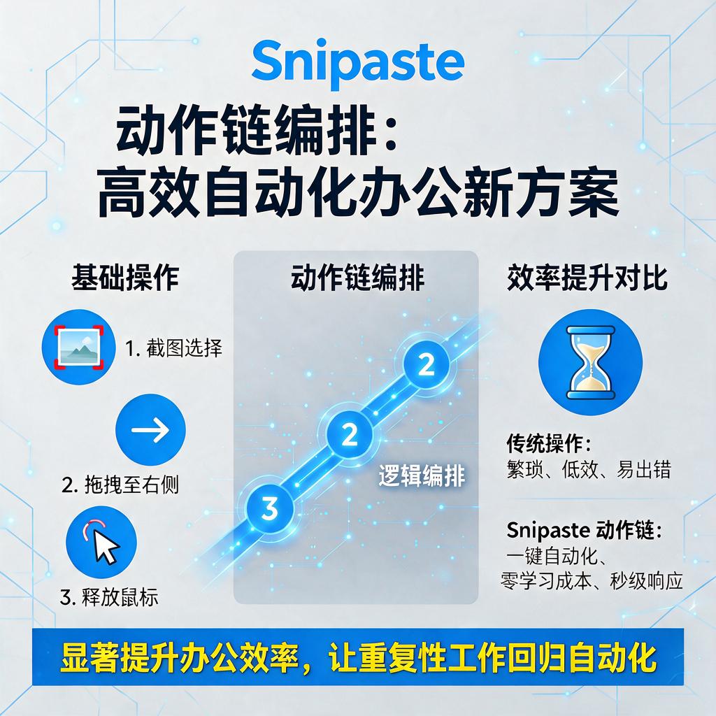 Snipaste动作链编排如何操作并提升效率？