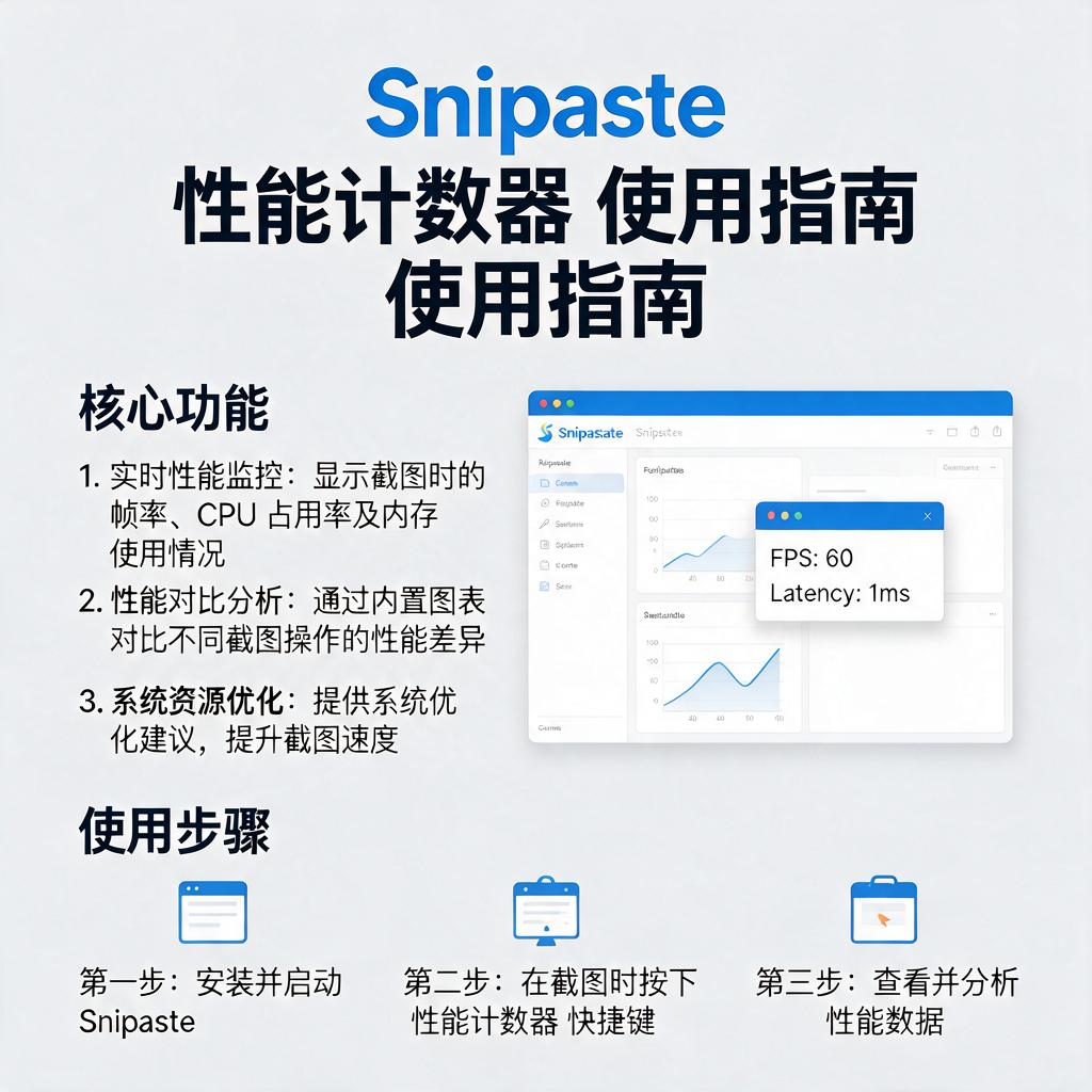 Snipaste性能计数器怎么用?有哪些功能?