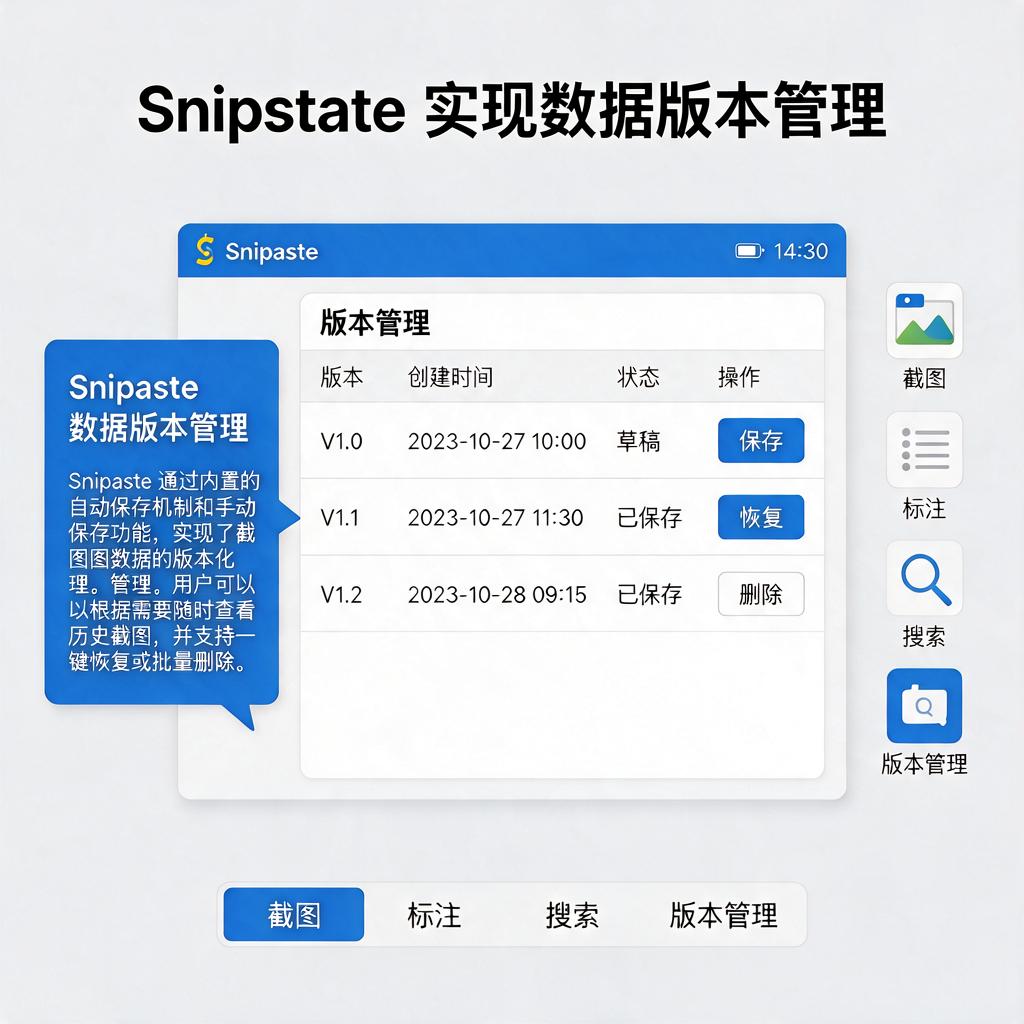 Snipaste如何实现数据版本管理?