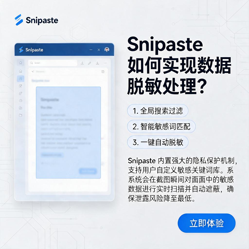 Snipaste如何实现数据脱敏处理?