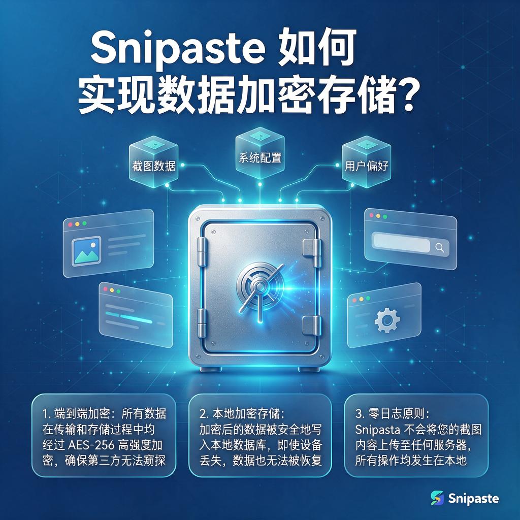 Snipaste如何实现数据加密存储?