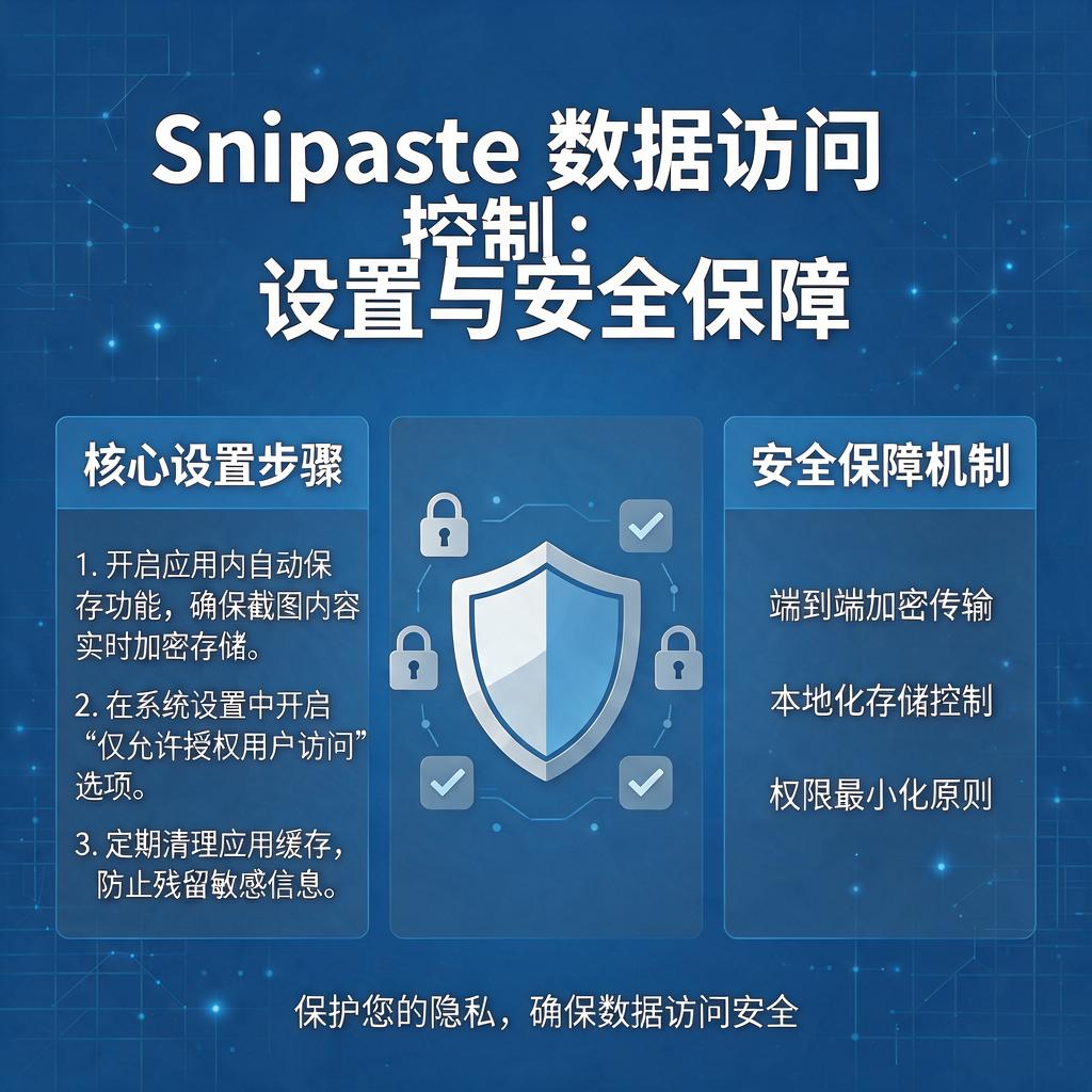 Snipaste数据访问控制怎么设置和保障安全?