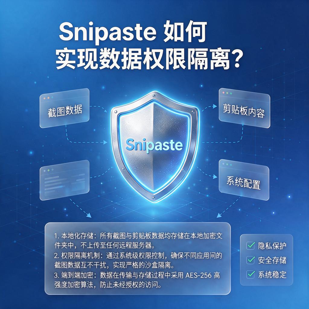 Snipaste如何实现数据权限隔离?