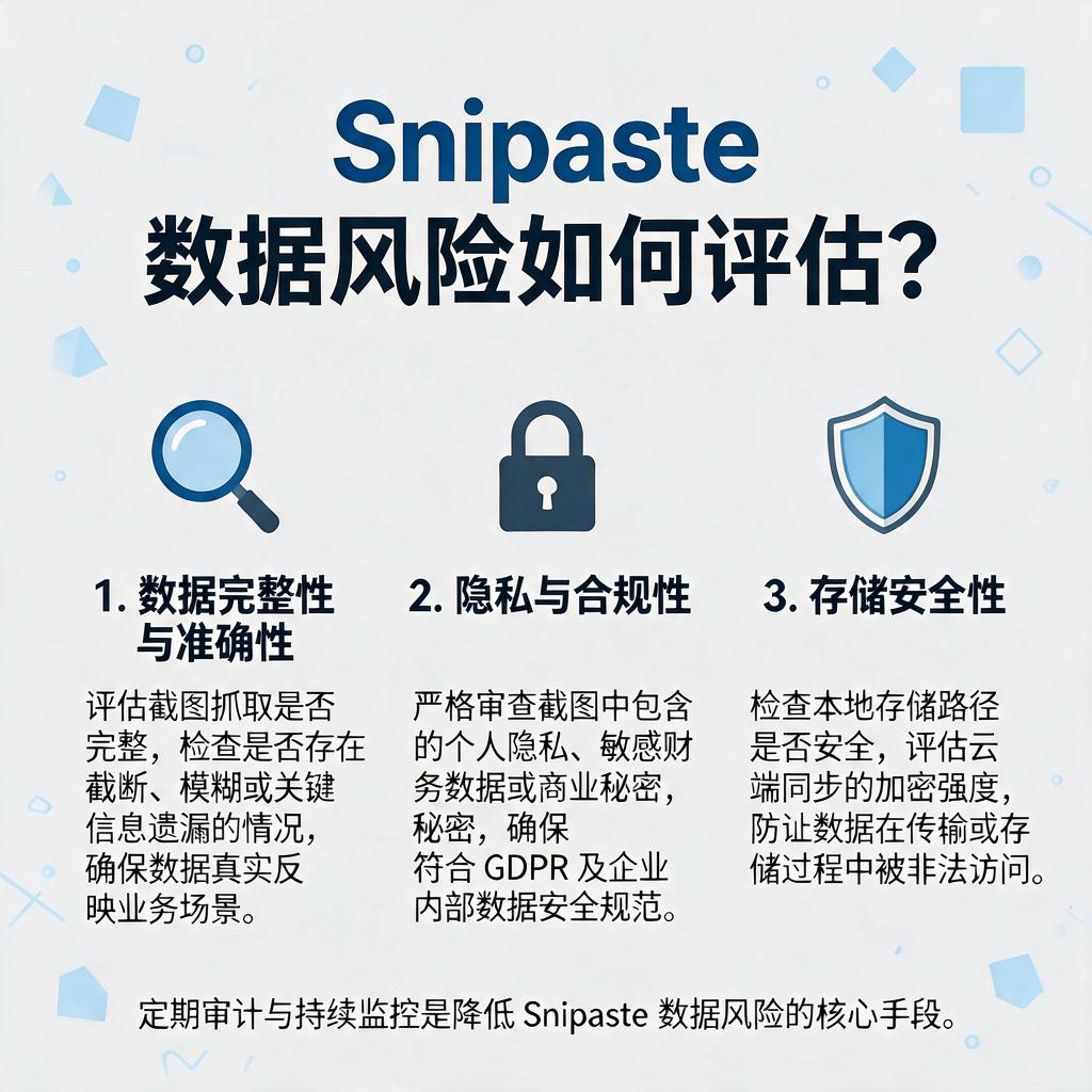 Snipaste数据风险如何评估?
