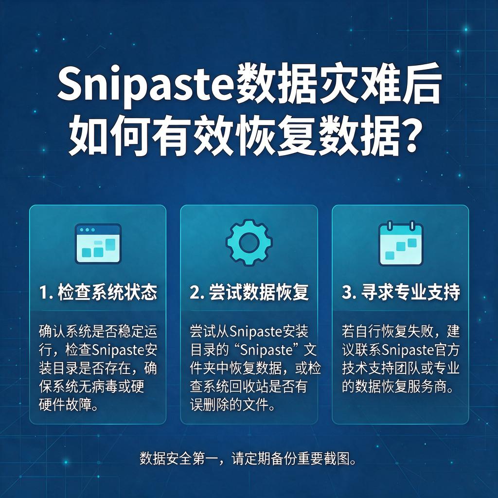 Snipaste数据灾难后如何有效恢复数据?