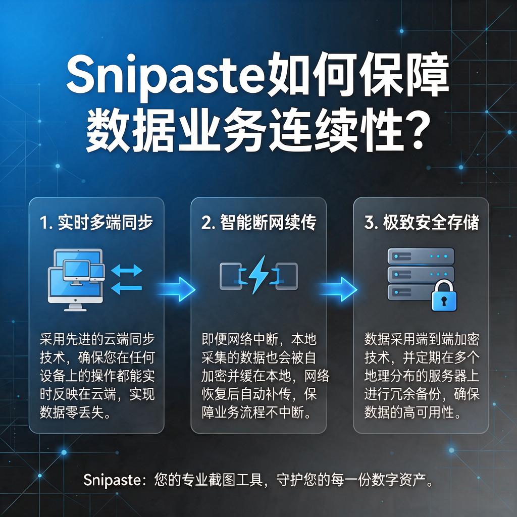 Snipaste如何保障数据业务连续性？