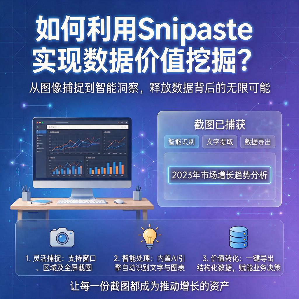 如何利用Snipaste实现数据价值挖掘？