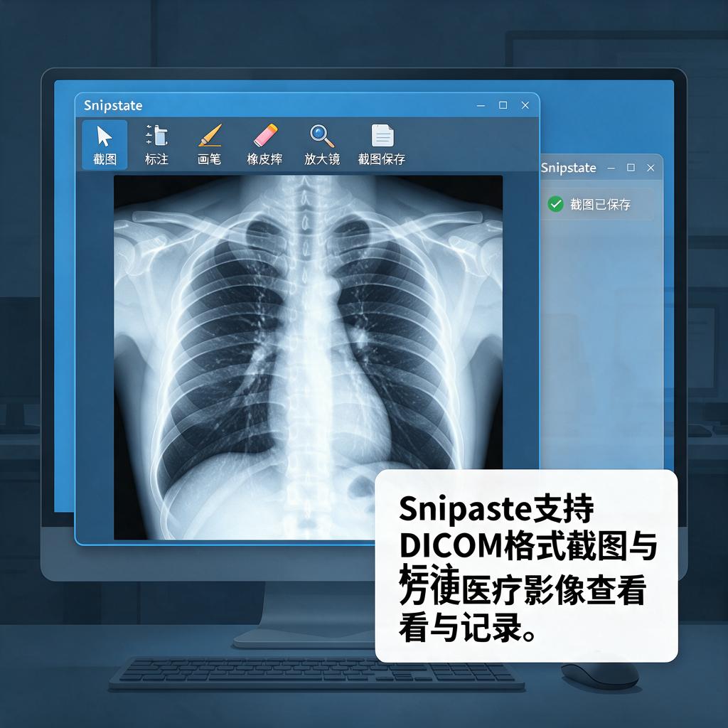 Snipaste能用于医疗影像DICOM查看吗？