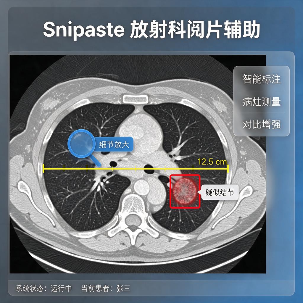 Snipaste放射科阅片辅助效果怎么样?