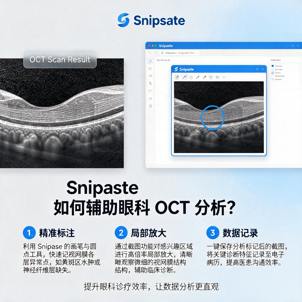 Snipaste如何辅助眼科OCT分析?