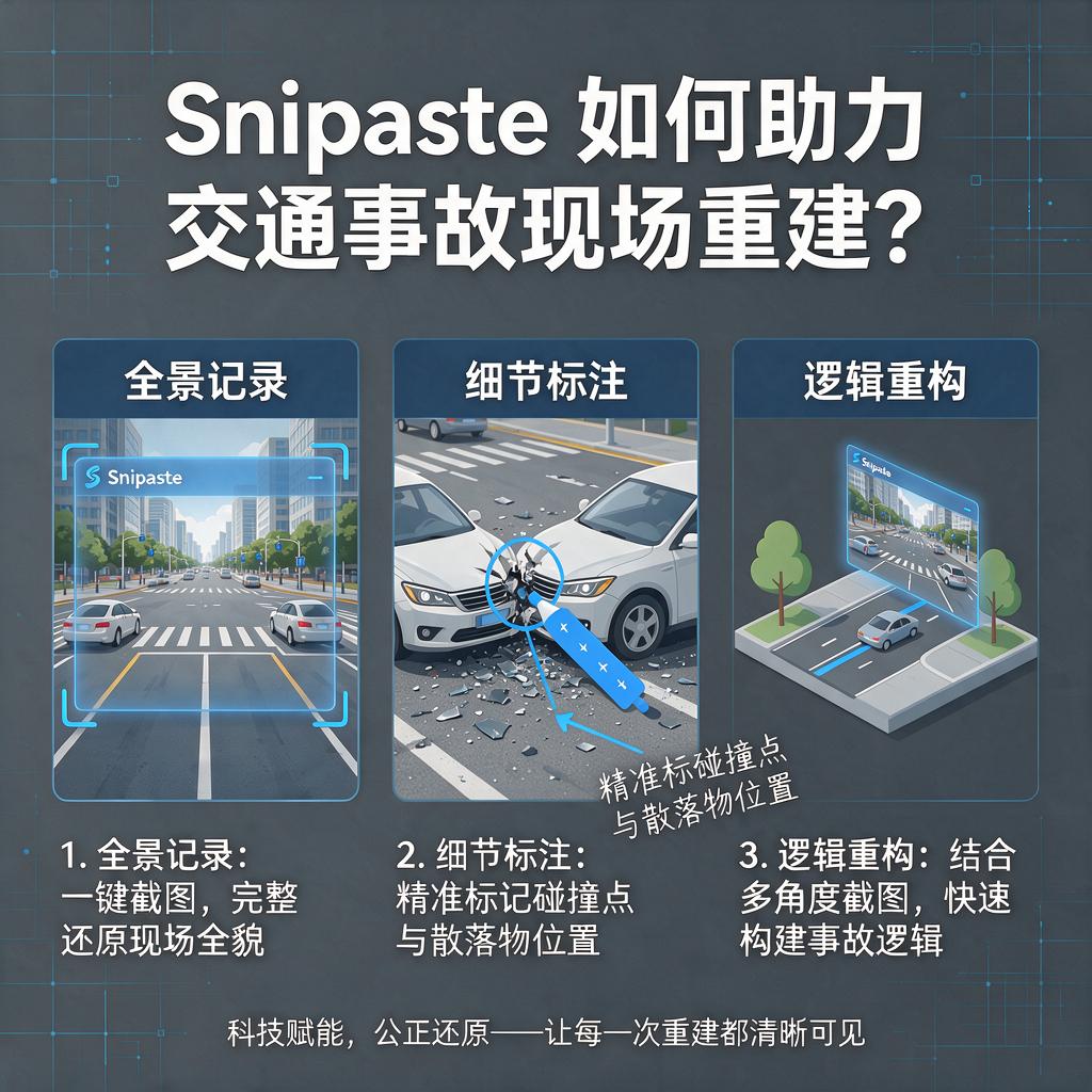 Snipaste如何助力交通事故现场重建?