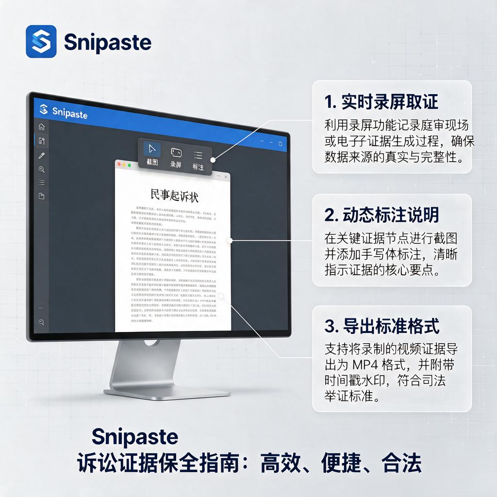 Snipaste如何用于诉讼证据保全？