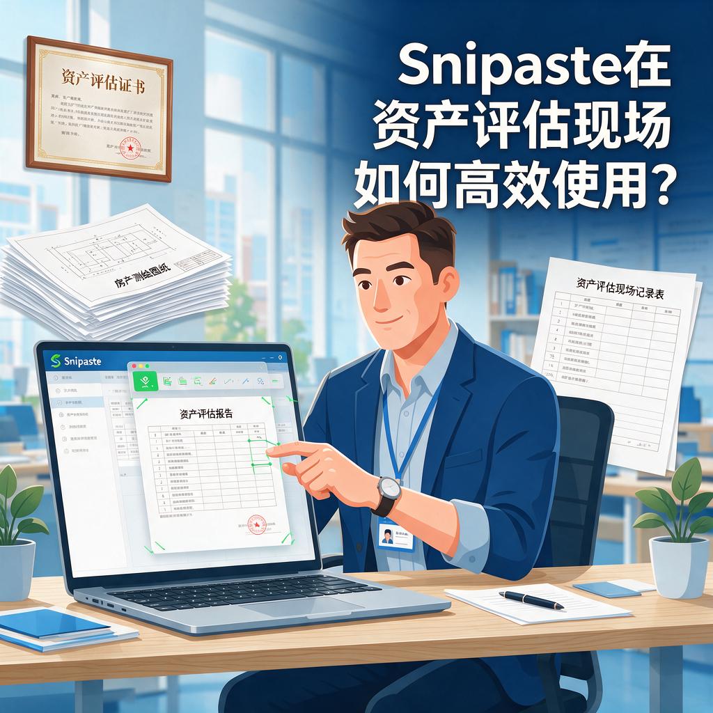 Snipaste在资产评估现场如何高效使用？