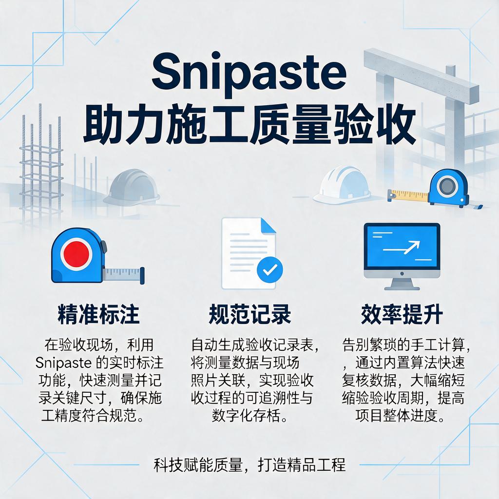 Snipaste如何助力施工质量验收工作?