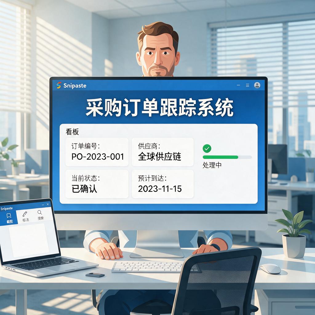如何利用Snipaste高效进行采购订单跟踪？