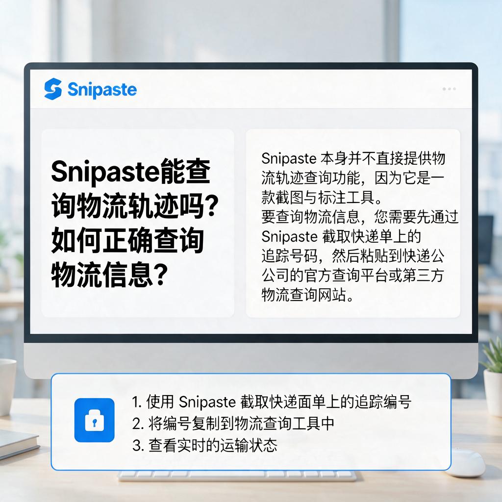 Snipaste能查询物流轨迹吗？如何正确查询物流信息？