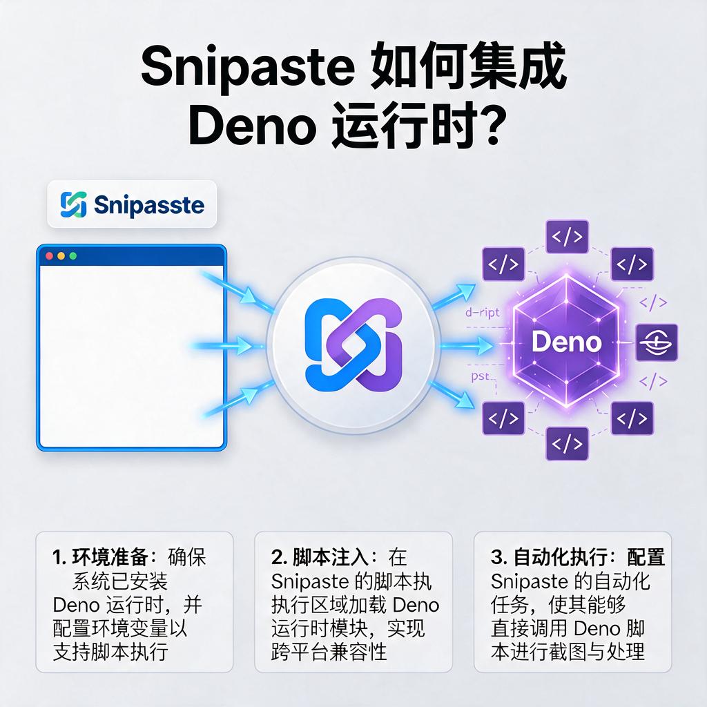 Snipaste如何集成Deno运行时？
