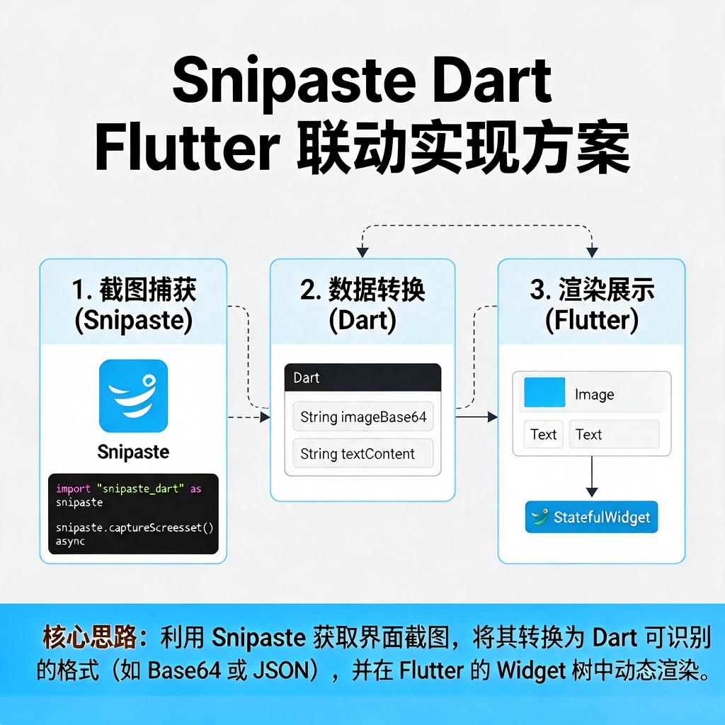 Snipaste Dart Flutter如何实现联动？