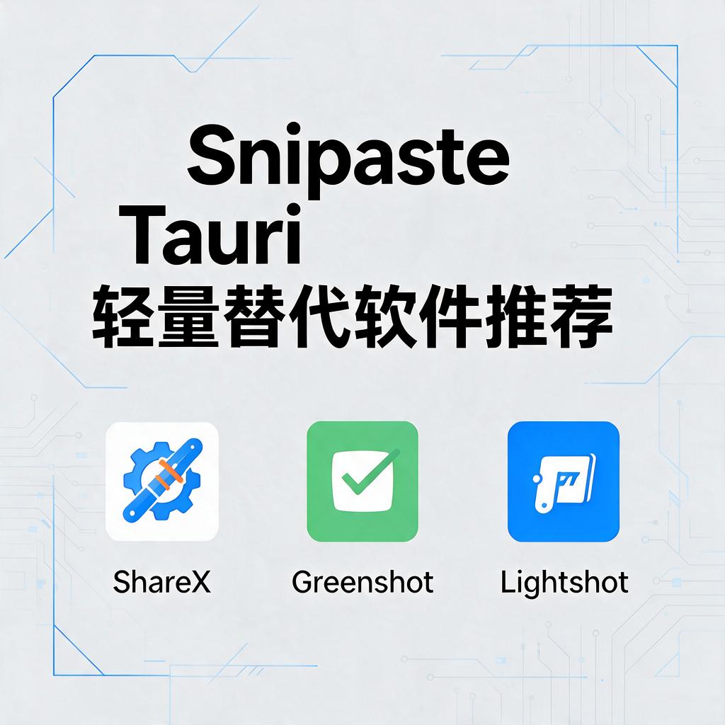 Snipaste Tauri轻量替代软件有哪些推荐？