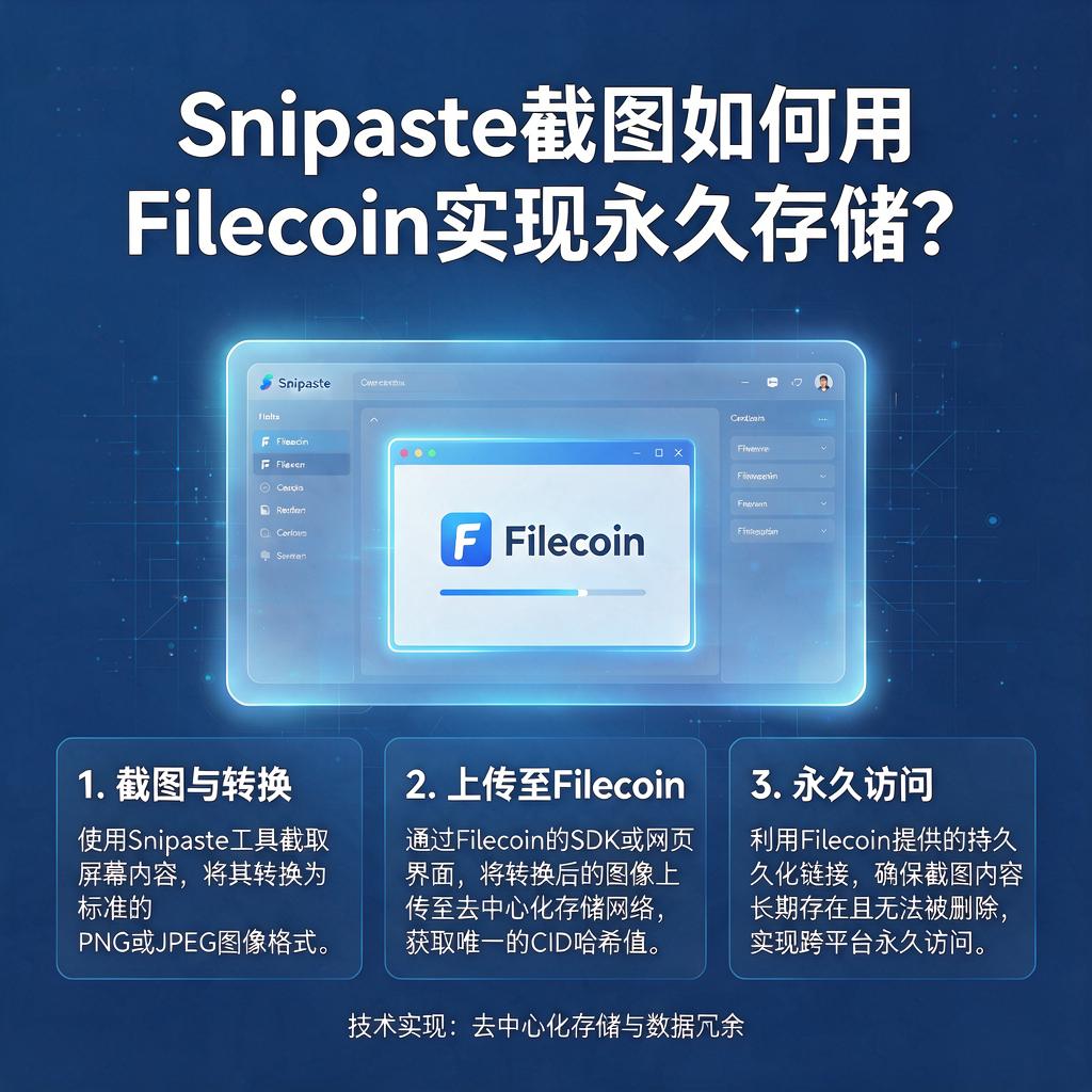 Snipaste截图如何用Filecoin实现永久存储？