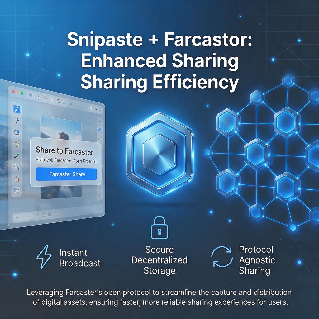 Snipaste如何结合Farcaster开放协议提升截图分享效率？