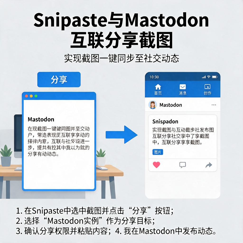 Snipaste如何与Mastodon实例互联分享截图？