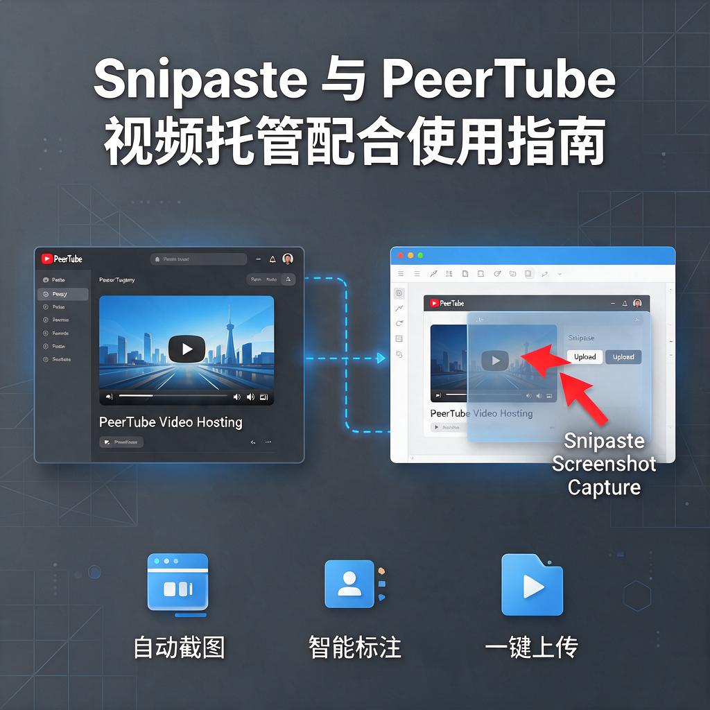 Snipaste如何与PeerTube视频托管配合使用？
