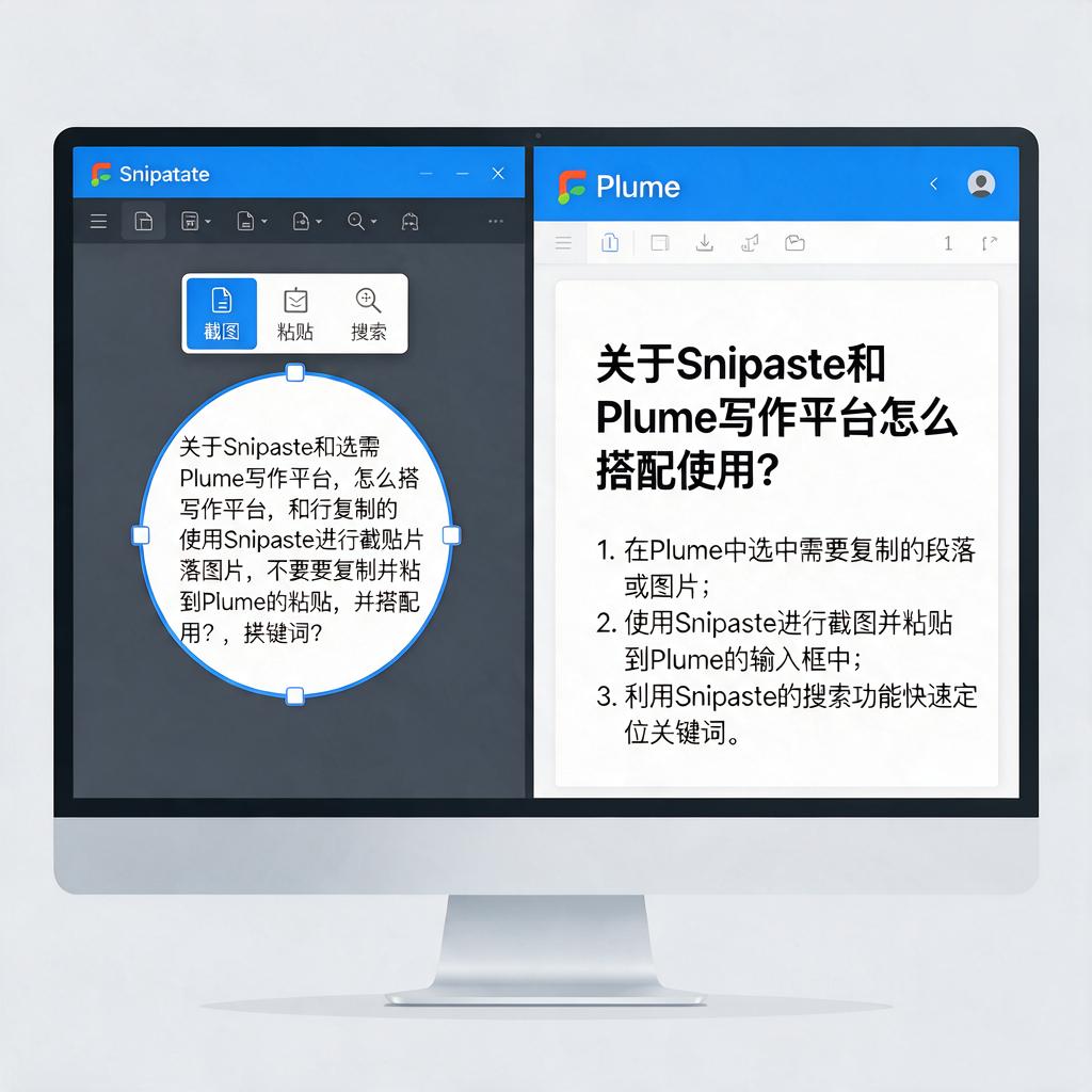 Snipaste和Plume写作平台怎么搭配使用？