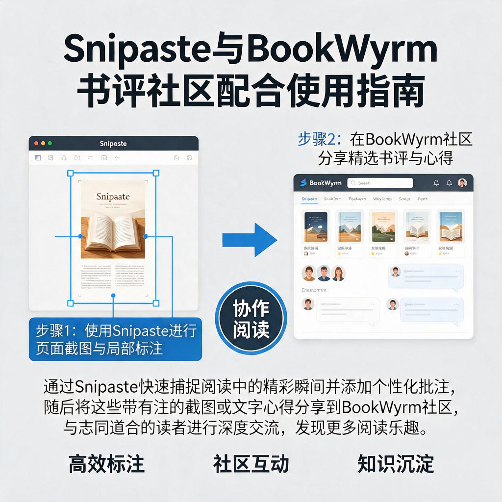 Snipaste和BookWyrm书评社区如何配合使用？