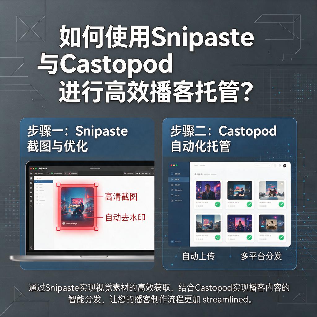 如何使用Snipaste与Castopod进行高效播客托管？