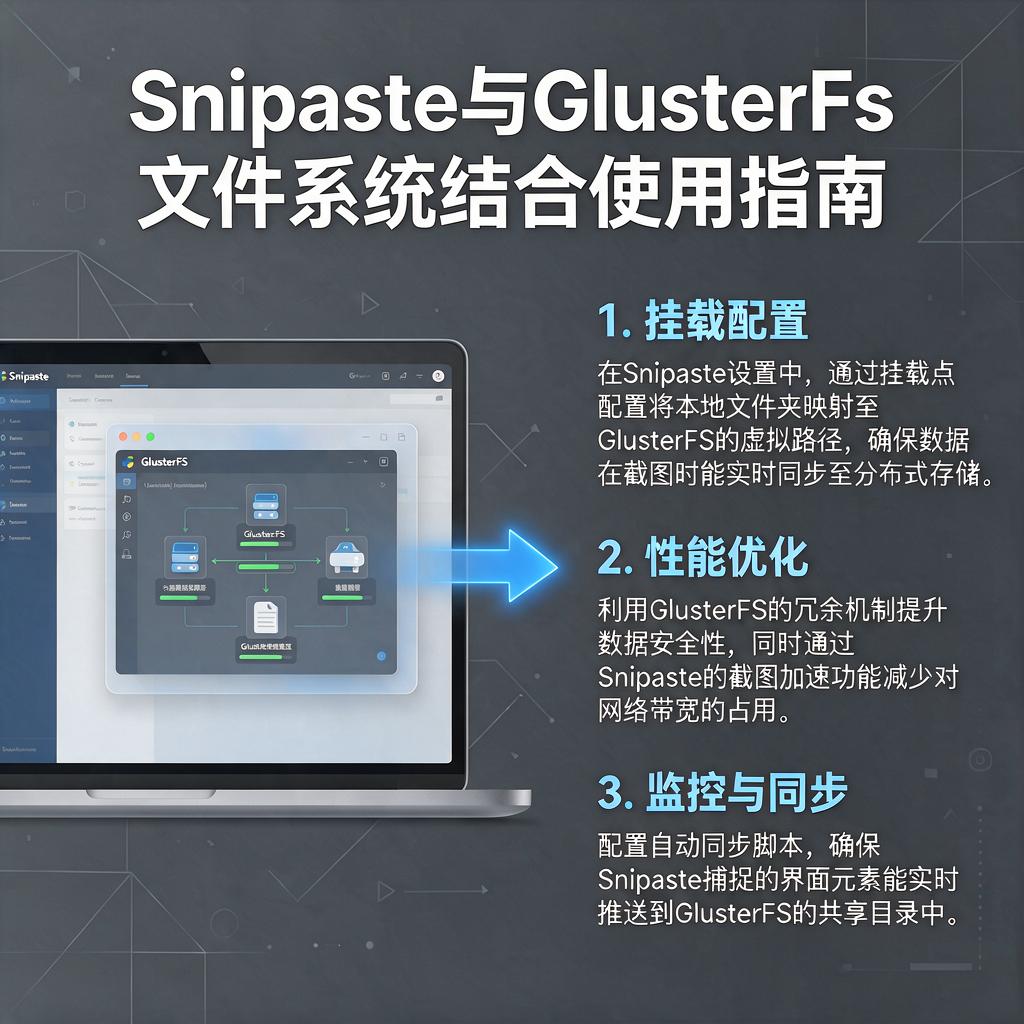 Snipaste如何与GlusterFS文件系统结合使用?