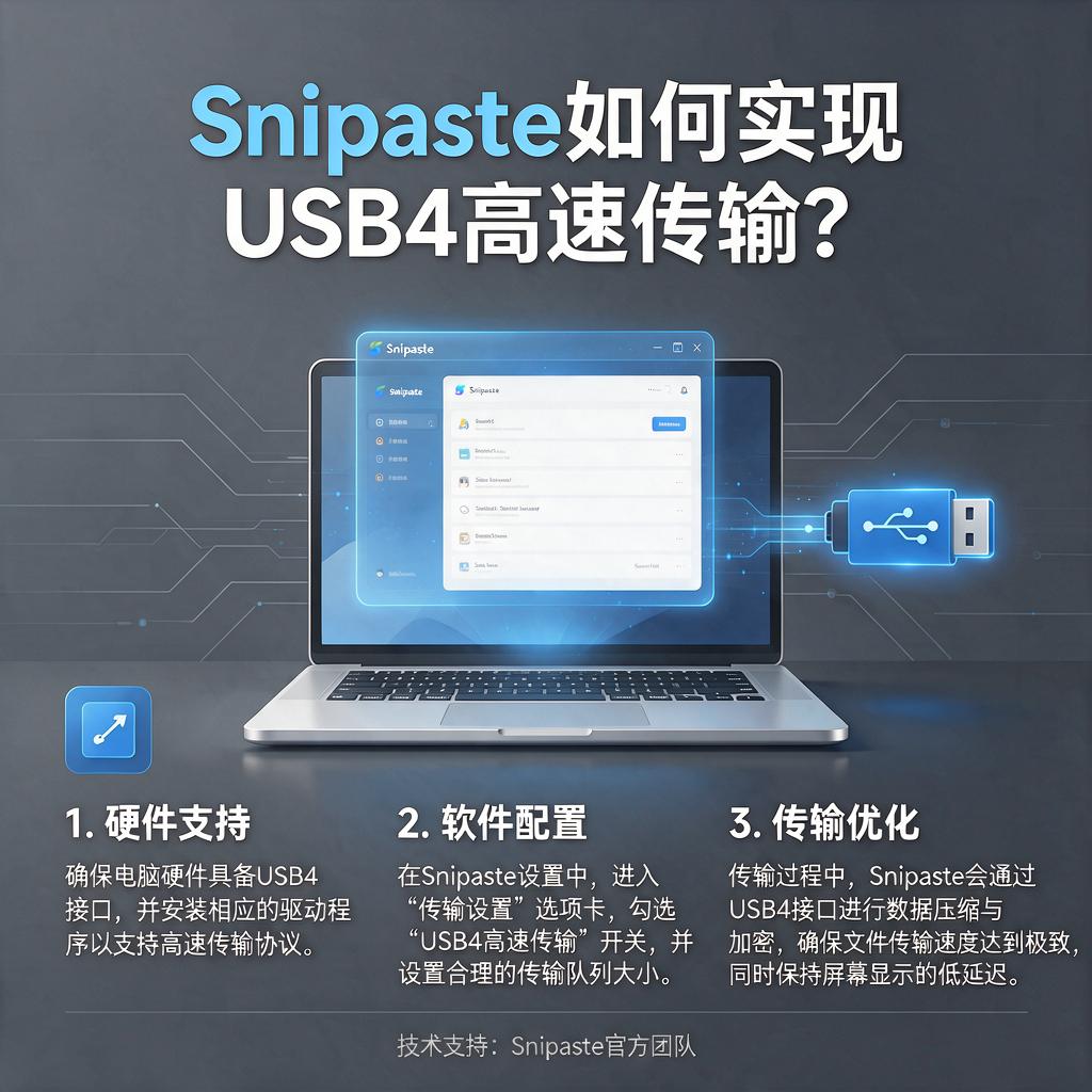 Snipaste如何实现USB4高速传输？